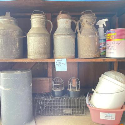Metal, milking cans