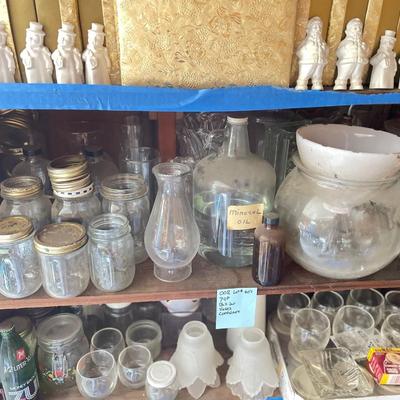 Vases jars and bottles