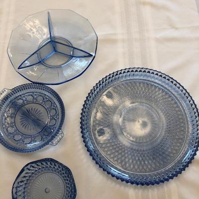 Blue Fostoria Lot