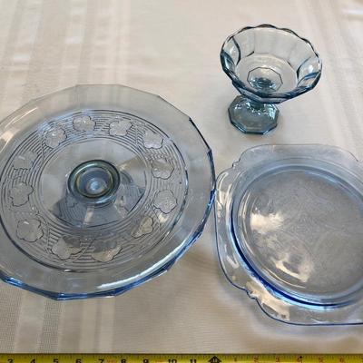 More Blue Fostoria Glass