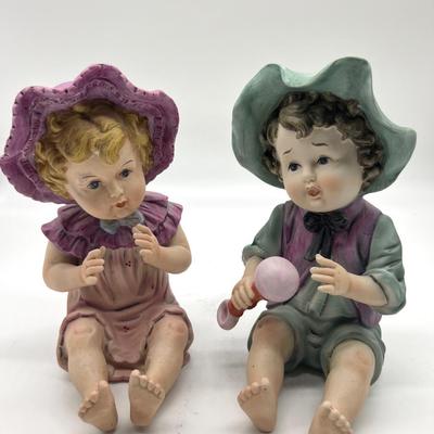 Large Vintage Piano Baby Boy & Girl *Read Details