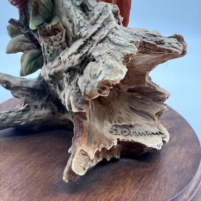 GIUSEPPE ARMANI SCULPTURE STATUE FIGURINE SCARLET MACAW