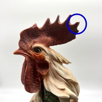 Giuseppe Armani Rooster Figurine Capodimonte Neapolitan Marking *Read Details*