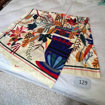 Silk Patterned Scarf