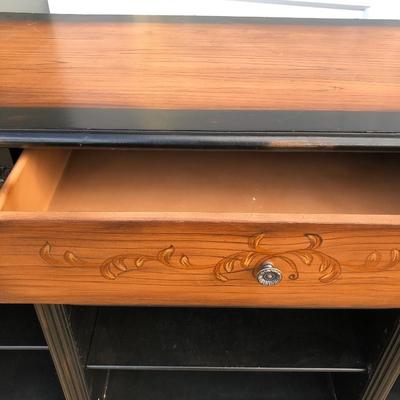 Buffet or Display Shelf with 3 Drawers and 9 Cubbies