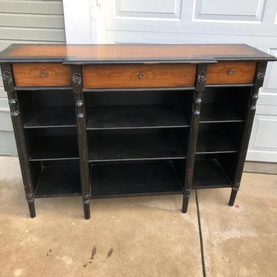 Buffet or Display Shelf with 3 Drawers and 9 Cubbies