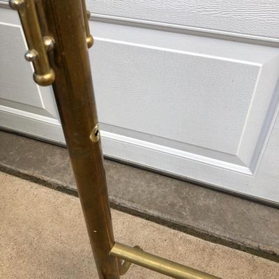 Brass quilt rack