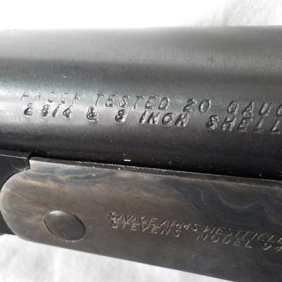 Savage 20 gauge single shot gun. est. $125. to $200.