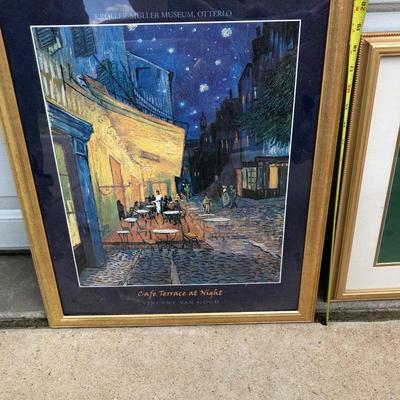 Two framed prints
