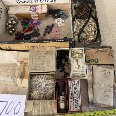 Vintage Buttons  and Beads