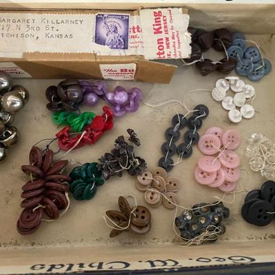 Vintage Buttons  and Beads