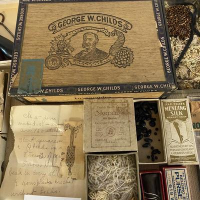 Vintage Buttons  and Beads