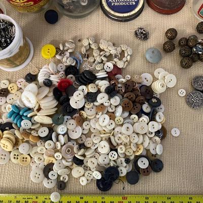 Vintage Buttons and Jars