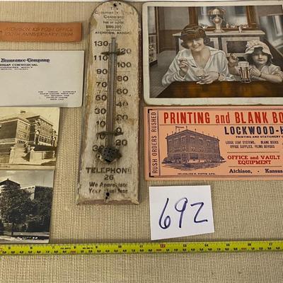Vintage Atchison Advertising and Postcards