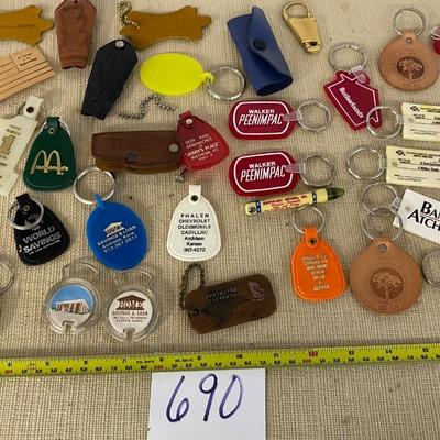 Vintage Advertising and Key Rings