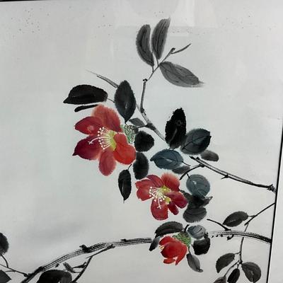 913 Original Asian Blossom Watercolor by Virginia Perram