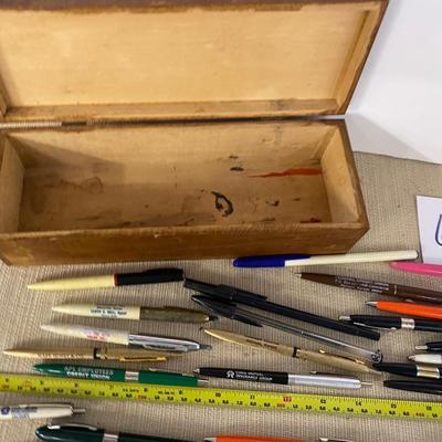 Vintage Box and Advertising Pens
