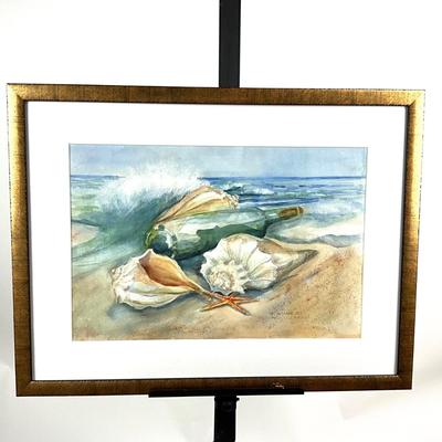 916 Original "Sea Mail" Watercolor by Virginia Perram