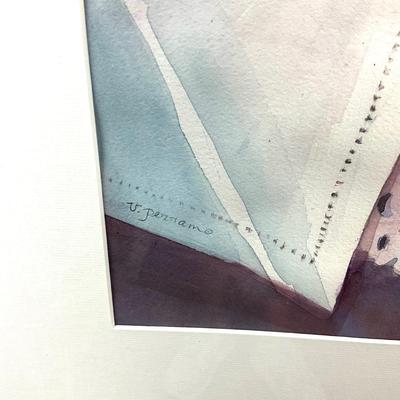 919 Original "Chocolate Kiss" Watercolor by Virginia Perram