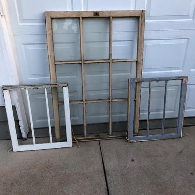 Vintage Wood Framed Windows