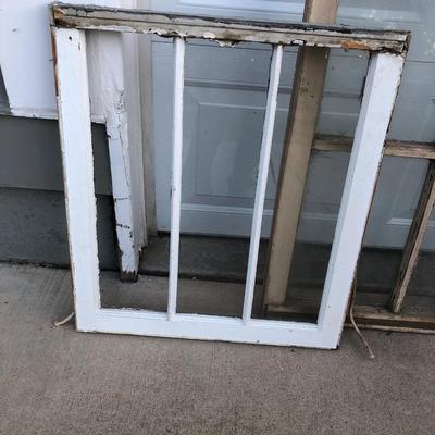 Vintage Wood Framed Windows