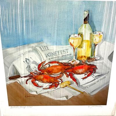 930 Original " Jumbos" Signed and Numbered Artists Proof by Virginia Perram