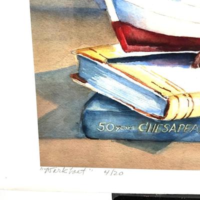 931 Original "Waterman & Workboats" Signed & Numbered Lithograph by Virginia Perram