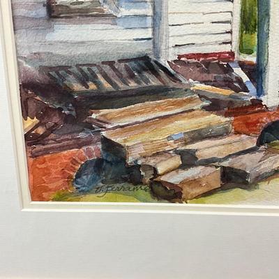 935 Original "Front Porch" Watercolor by Virginia Perram