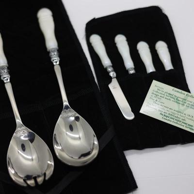 CAMDEN Collection, Stainless Steel Serving Spoons & (4) Butter Knives - SOUTHERN LIVING AT HOME