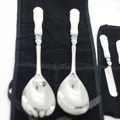 CAMDEN Collection, Stainless Steel Serving Spoons & (4) Butter Knives - SOUTHERN LIVING AT HOME