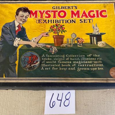 Vintage Gilbertâ€™s Mysto Magic Exhibition Set
