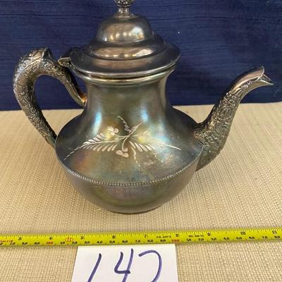 Vintage Silver Plated Tea Pot