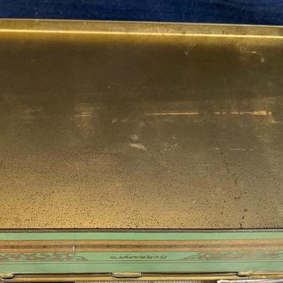Vintage Tin and Handkerchiefs