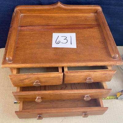 Vintage Fruitwood Mini Chest of Drawers