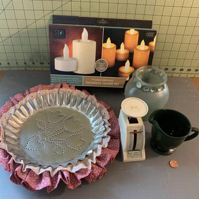 Home Decor Bundle: Flameless candle set & more