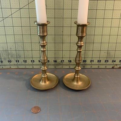 Brass Candle Holder set + Vase
