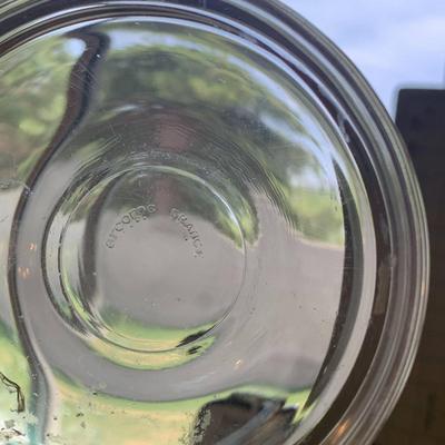 Glassware: Pyrex Bowls & Tray + Plastic Floral bowls