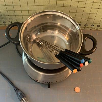 Kitchen Worthy Stainless Steel Fondue Pot Set