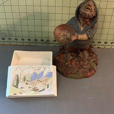 1985 Tom Clark "Eureka" Gnome Figurine + Box with painting