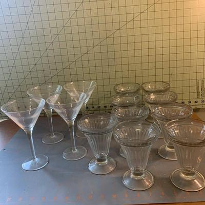Wine Glasses & Ice Cream Sundae Glasses