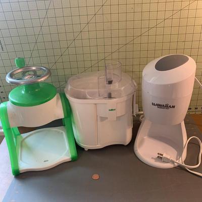 Ice Shaver + Fruit and Vegetable Juicer + Hawaiian Shaved Ice
