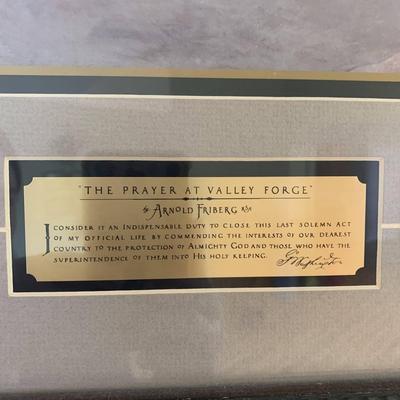 The Prayer At Valley Forge Print by Arnold Friberg