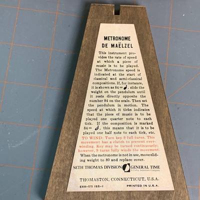 Seth Thomas Metronome