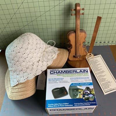 2 hats, 1 Guitar & Chamberlain Vehicle Alert