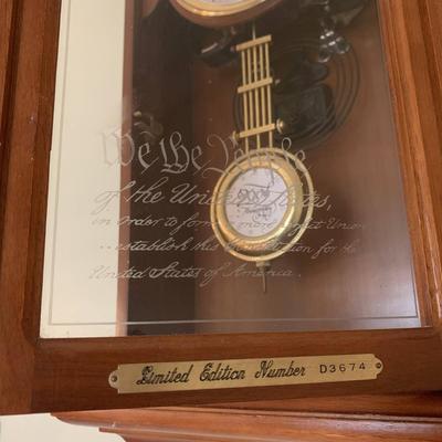 USA Constitution Wall Clock Limited Edition 200th Anniversary