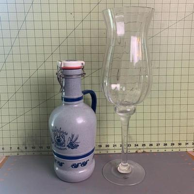 Beer Growler & Glass