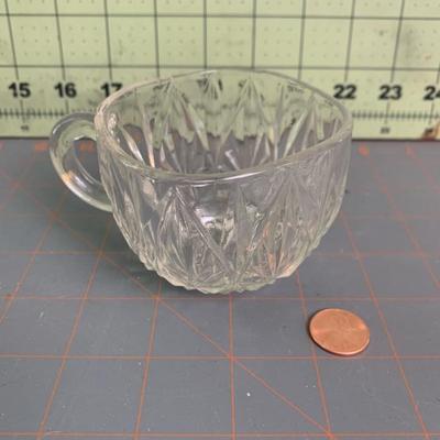 Glass Punchbowl Designed Cups (15)