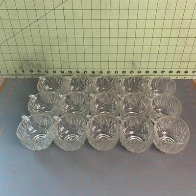 Glass Punchbowl Designed Cups (15)