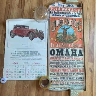 Vintage Calender & Union pacific PlatteValleyRoute