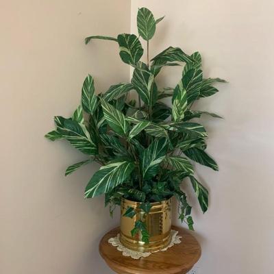 Artificial Plant with Golden Pot